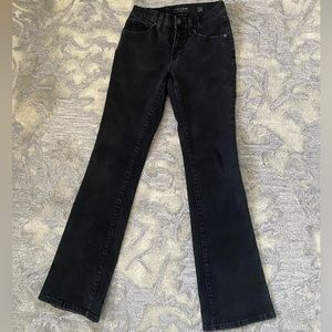 Lucky Brand boot cut black denim jeans.